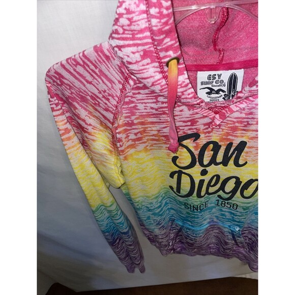 Esy Surf Co. Women’s Beach Hoodie Size XL Multicolor Pool Surfing Relax Comfort - Picture 6 of 12